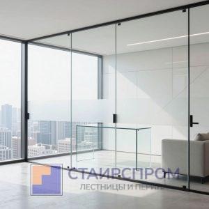 Стационарные стеклянные перегородки