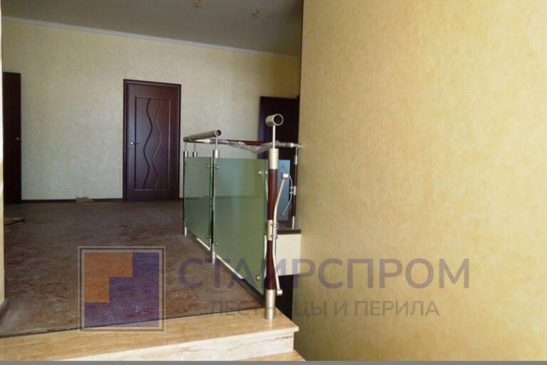 Комбинированные ограждения с матовым стеклом 13