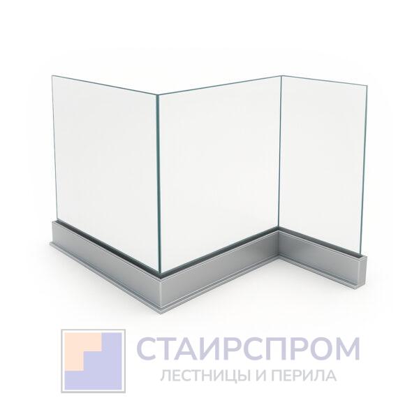 Ограждения со стеклом на напольном профиле — изображение 3