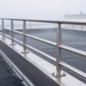 Нержавеющие перила двухригельные