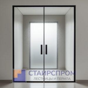Матовые стеклянные двери