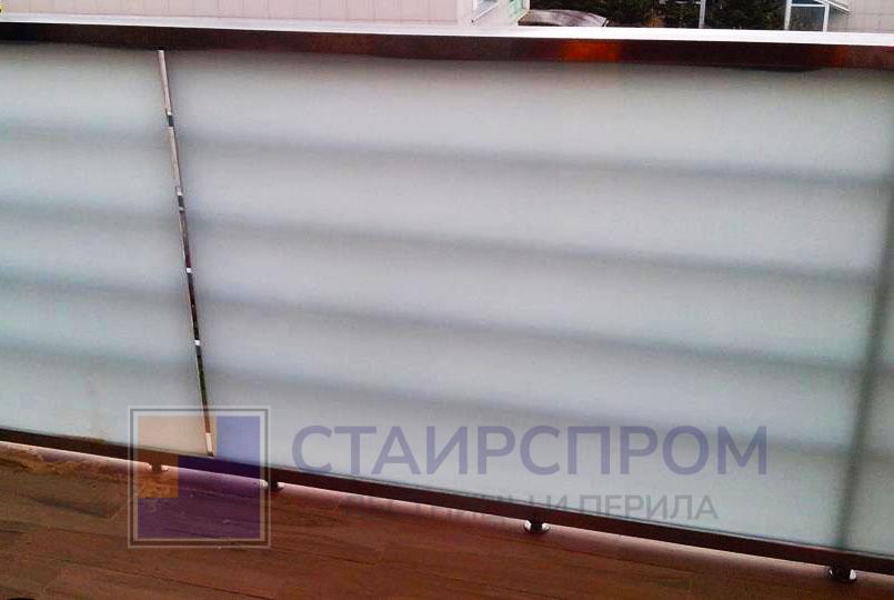 Самонесущие стеклянные ограждения