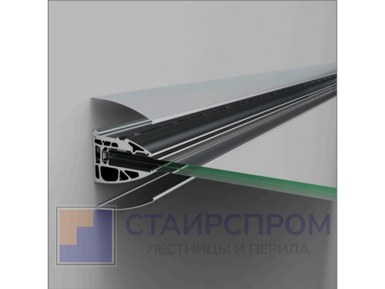 Стеклянные козырьки на профиле