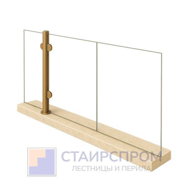 Ограждения со стеклом на напольном профиле — изображение 2