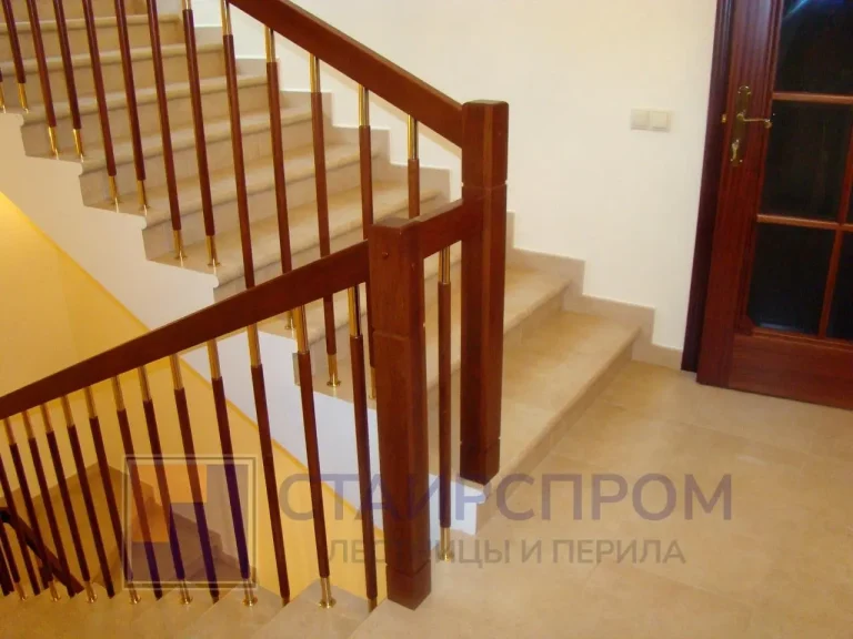 Комбинированные перила для лестницы