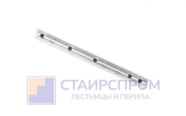 Кондуктор облегченный алюминиевый для монтажа козырька на алюминиевый фасад,200мм, под 5 саморезов
