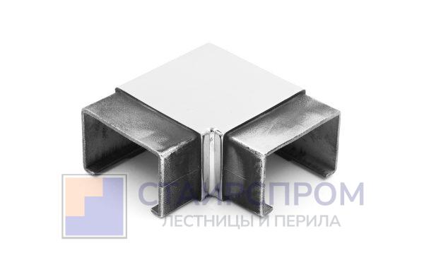 Отвод для поручня с пазом 40х60 мм, полированный (Светлый )