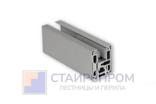 Зажимной профиль алюминиевый для перегородок НЕАНОД, L=3000 мм
