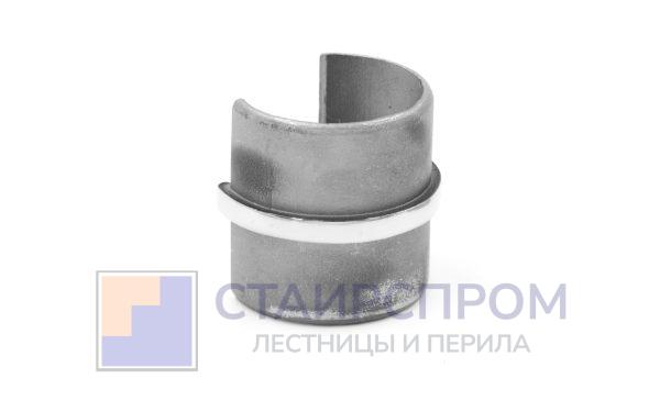 Соединитель с пазом Ø42.4 мм, полированный, (AISI 316)
