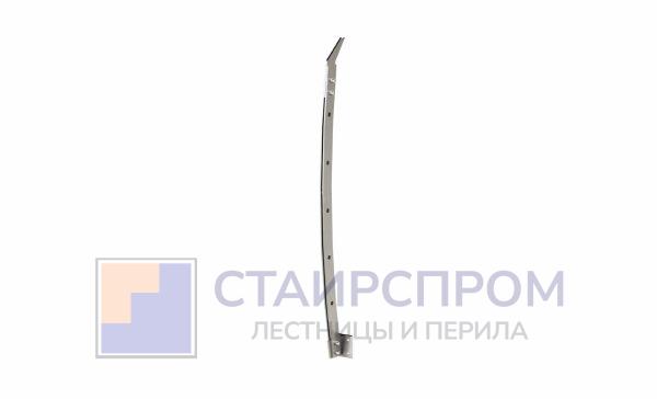 Стойка эксклюзивная с 5 отверстиями под ригель, крепление в торец, нерегулируемый ложемент (AISI 304)