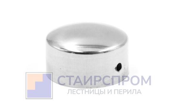 Заглушка под пластиковый (деревянный) поручень Ø49х0.4 мм полированная (AISI 304)