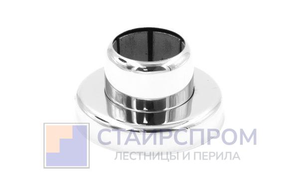 Цанга под трубу Ø38.1 мм, полированная #600, AISI 304, 3 отв.Ø7 мм, 3 отв. Ø9 мм