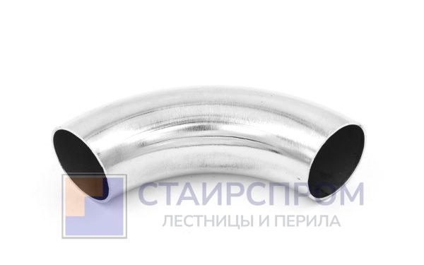 Отвод поручня под сварку Ø38.1х1.5 мм, 400 Grit, полир., (AISI 304)