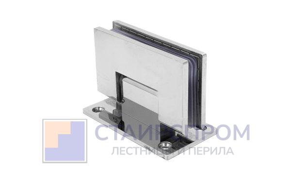 Петля для душевой кабины стена-стекло 90° 90х55 мм AISI 304 полированная №1