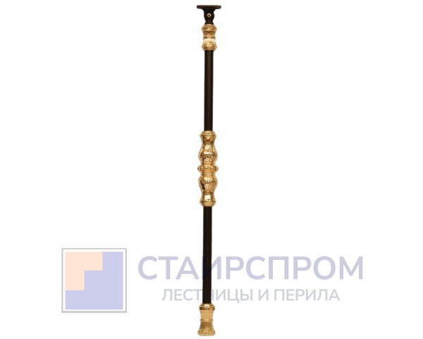 Балясина алюминиевая 'Намибия' промежуточная 900х25, цвет черное золото