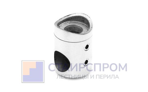 Ригеледержатель на стойку Ø38.1х12.5 мм, полированный, литой (AISI 304)
