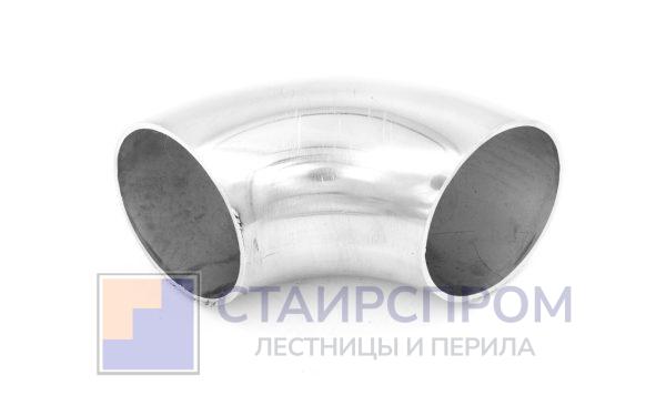 Отвод поручня под сварку Ø42.4 мм, 90°, полированный, (AISI 201)