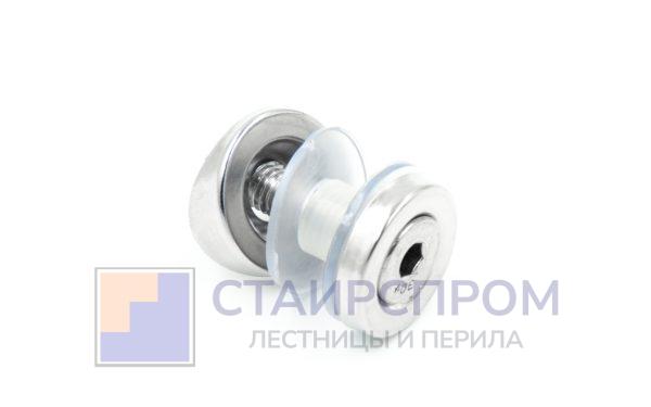 Стеклодержатель точечный для трубы Ø38.1 мм, штампованный, полированный (AISI 304)