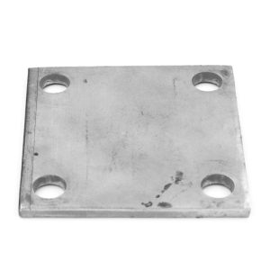 Фланец стойки 75х75х5 (4.3), AISI 304 #200, 4 отв. М10 - Stairsprom 2ca7f6f6 be63 4c04 bcce c337680e00f7