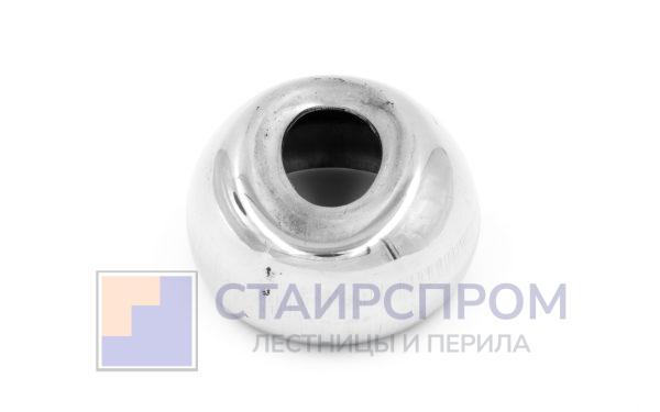 Наконечник штампованный (СПС) прямой 90° на трубу Ø32 мм, для поручня Ø38.1-50.8 мм, полированный, нержавеющий, AISI 304
