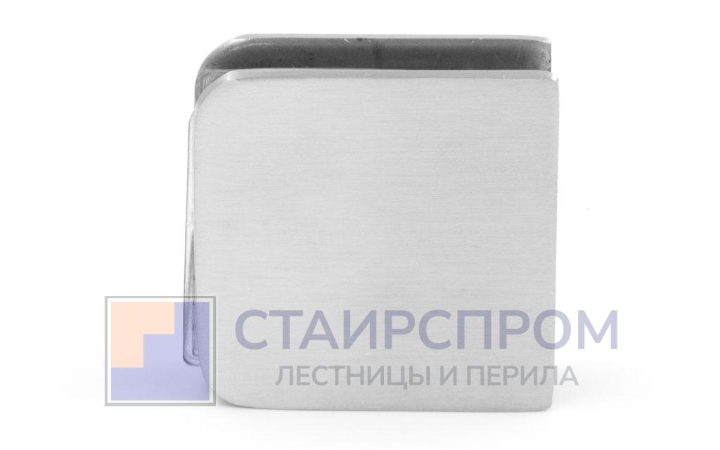 Коннектор для душевой стена-стекло 45х45 мм, нержавеющая сталь AISI 304, шлифованная