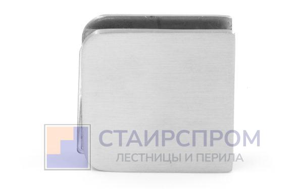 Коннектор для душевой стена-стекло 45х45 мм, нержавеющая сталь AISI 304, шлифованная