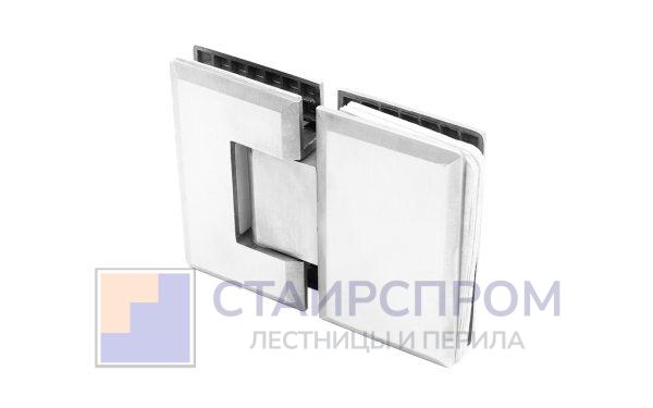 Петля для душевой кабины стекло-стекло 180° 90х55 мм, шлифованная