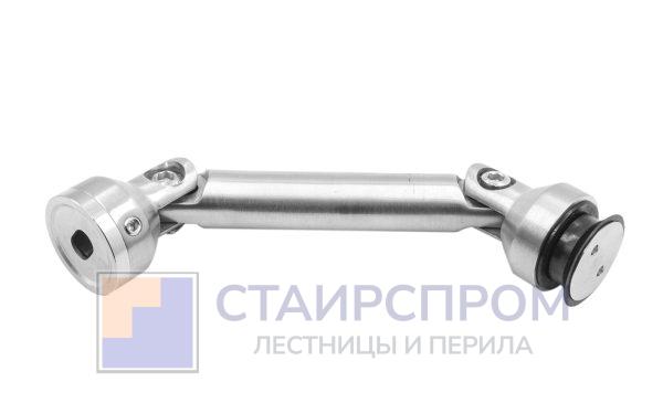 Крепление стекло-стена, штанга 103 мм, под зенковку (2 шарнира)