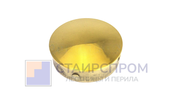 Заглушка штампованная Ø38х1.5 мм, (AISI 304), под золото