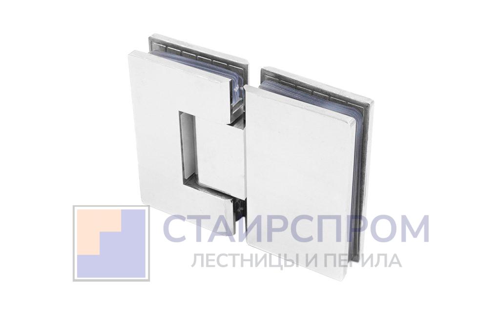 Петля для душевой кабины стекло-стекло 180° 90х55 мм AISI 304 полированная - Stairsprom 3a070a6e f345 42bf 9be4 6c6f17020e77
