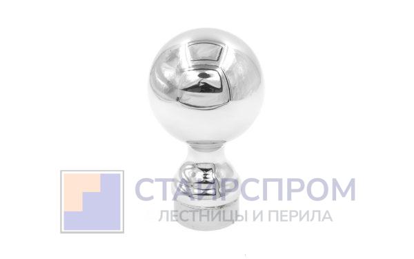 Наконечник шар на стойку Ø50.8 мм, литой, полированный, AISI 304