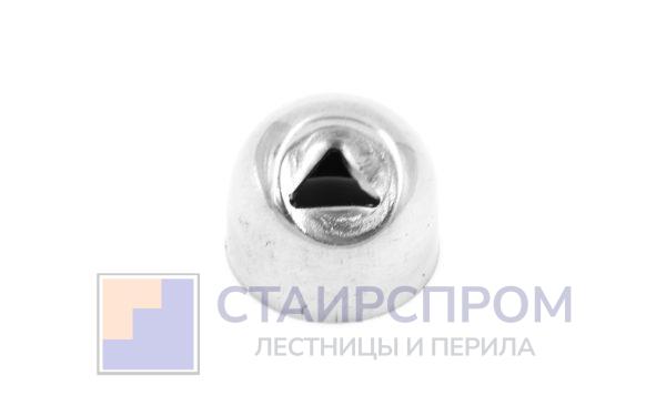Наконечник штампованный (СПС) косой 30° на трубу Ø19 мм, для поручня Ø38.1 мм, полированный, нержавеющий, 400 Grit , AISI 304