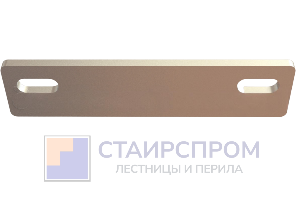 KI — ответная пластина для K, K/2-спайдеров на стеклянное ребро AISI 304, полированная - Stairsprom 4777696f 213a 4bbd ab1e 1605dda38905