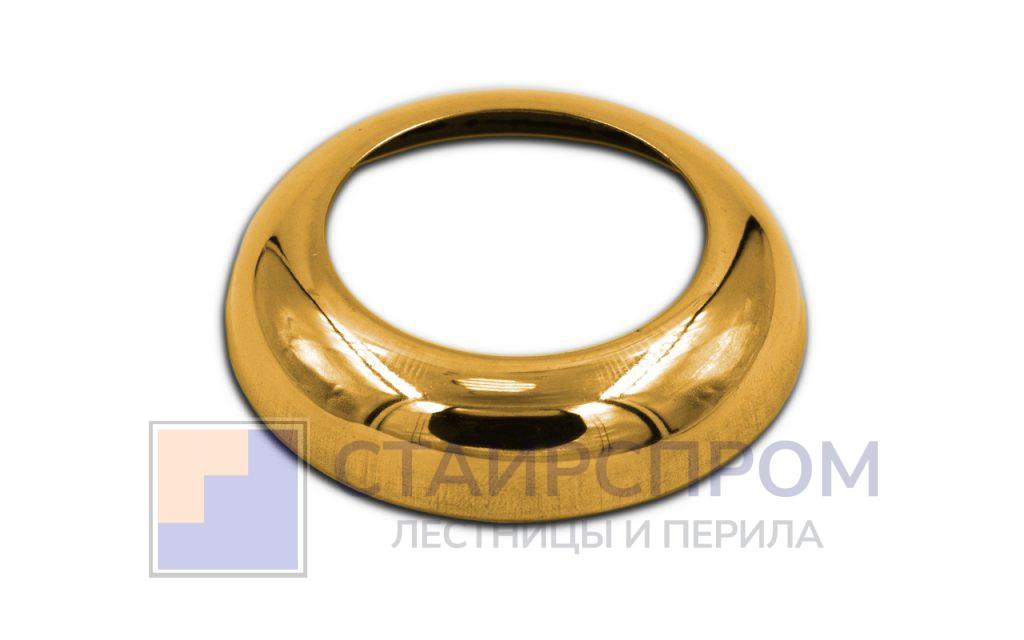 Низ стойки малый Ø38.1 мм, S=0.4 мм, Ø60 мм, полированный, золото - Stairsprom 4f700177 95f6 4493 a613 da9cea00bd4d