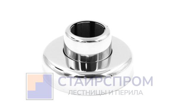 Цанга под трубу Ø25.4 мм, полированная #600, AISI 304, 3 отв. Ø7 мм, 3 отв. Ø9 мм