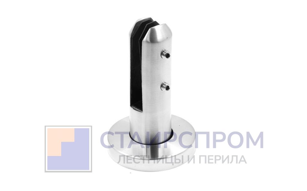 Стеклодержатель литой напольный мини-стойка круглый Ø50.8х160 мм, шлифованный (aisi 304) - Stairsprom 552ed6db 92f7 436e bdce f5e1ce175773