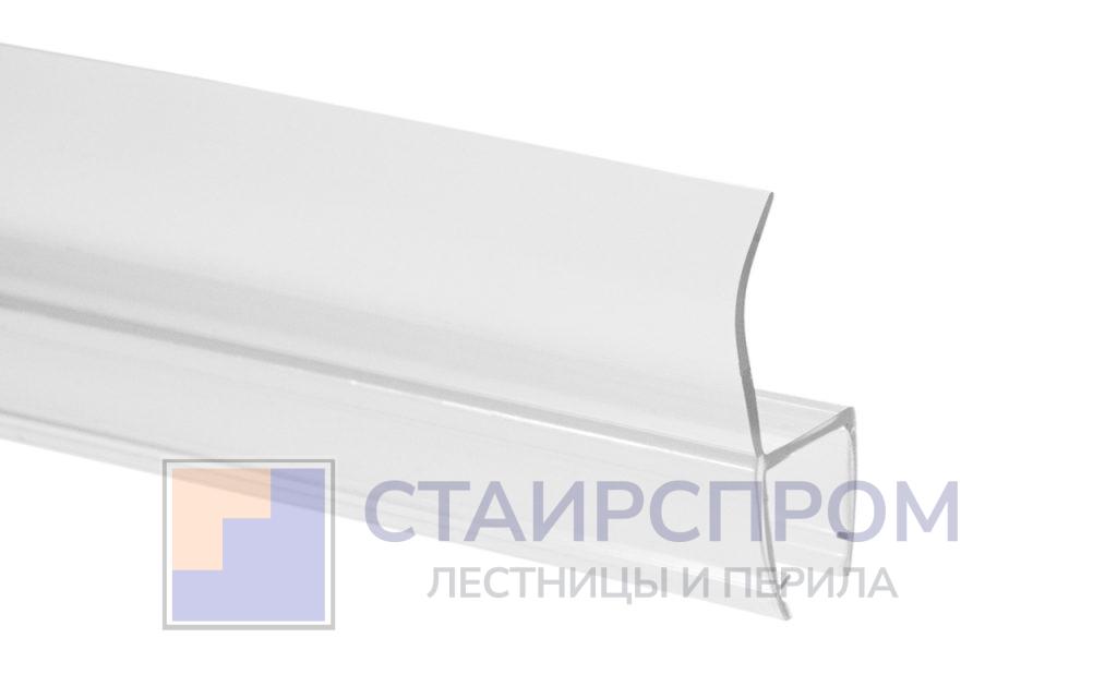 Уплотнитель для стекла 8 мм, стекло-стекло 2200 мм, прозрачный - Stairsprom 596681b0 0a01 43d9 a571 dc2e55fe33e1