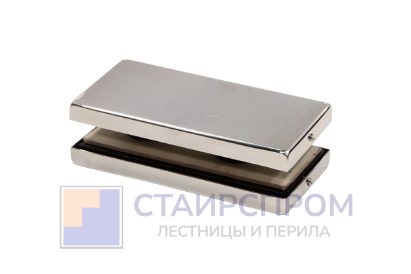 Коннектор стекло-стекло 52х106, полированный