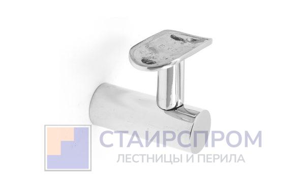 Держатель поручня к стойке Ø38.1 мм, с ложементом для трубы Ø50.8 мм полированный, литой (AISI 304)