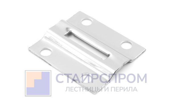 Боковой крепеж стойки под Ø38.1 мм, полированный (AISI 304)