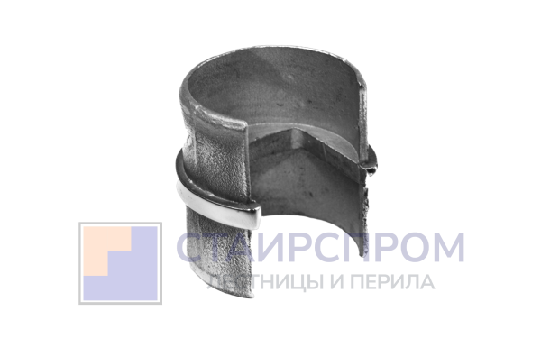 Соединитель для поручня с пазом Ø42.4х5 мм, полированный (AISI 304)