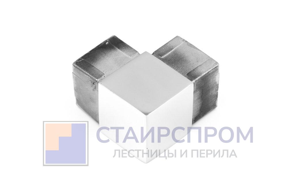 Отвод для поручня с пазом 40х40 мм, полированный, (AISI 304) - Stairsprom 68eefcab 85b1 4cc2 a6e9 81a75198da65