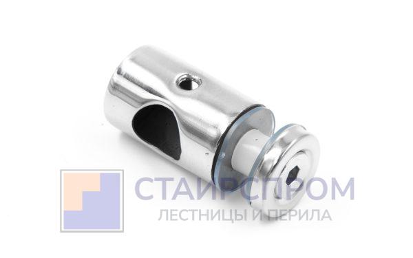 Ригеледержатель на плоскость, для ригеля Ø16 мм, полированный, штампованный (AISI 201)