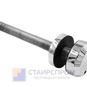 Точки для ограждений из стекла, полированный, точеный, d=50 мм, шпилька M10 AISI 304
