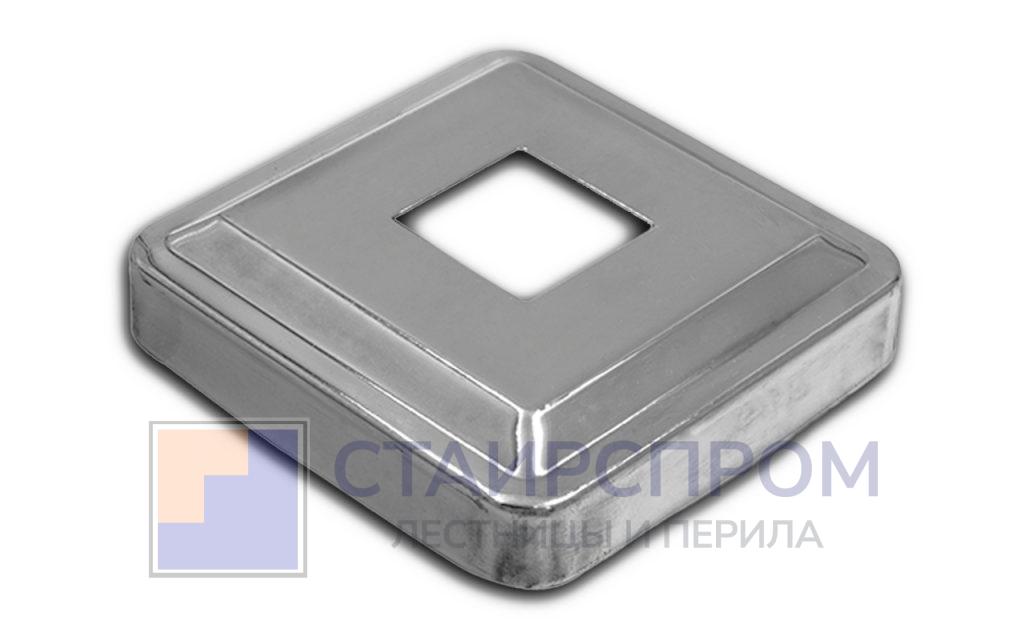 Низ стойки под трубу 20х20 мм, 66х66, высота 16 мм, полированный - Stairsprom 6dbe46c1 15fe 4bdc bfff 0c5826bc10cf