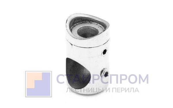Ригеледержатель на стойку Ø38.1хØ16.5 мм, полированный, литой (AISI 304)