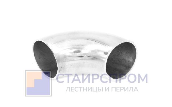 Отвод поручня под сварку Ø32.0х85х1.45мм, 90°, полированный 400 Grit, (AISI 304)