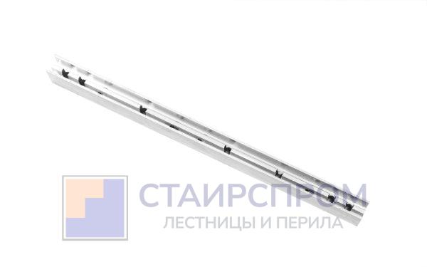 Кондуктор стандартный алюминиевый для монтажа козырька на алюминиевый фасад,275мм, под 7 саморезов