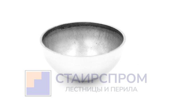 Заглушка сферическая сварная для трубы Ø50.8х1.5 мм полированная (AISI 304)