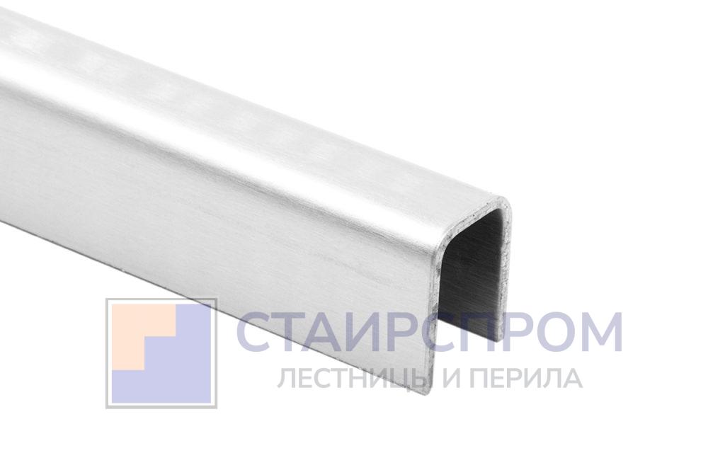 Профиль П-образный, L=2000 мм, t=1.5 мм, для стекла 10 мм, шлиф. (AISI 304) - Stairsprom 79c5eaf2 fd40 4029 90f4 0c27f24f6442